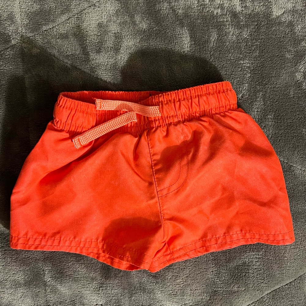 Cat & Jack Kids Orange Swim Trunks